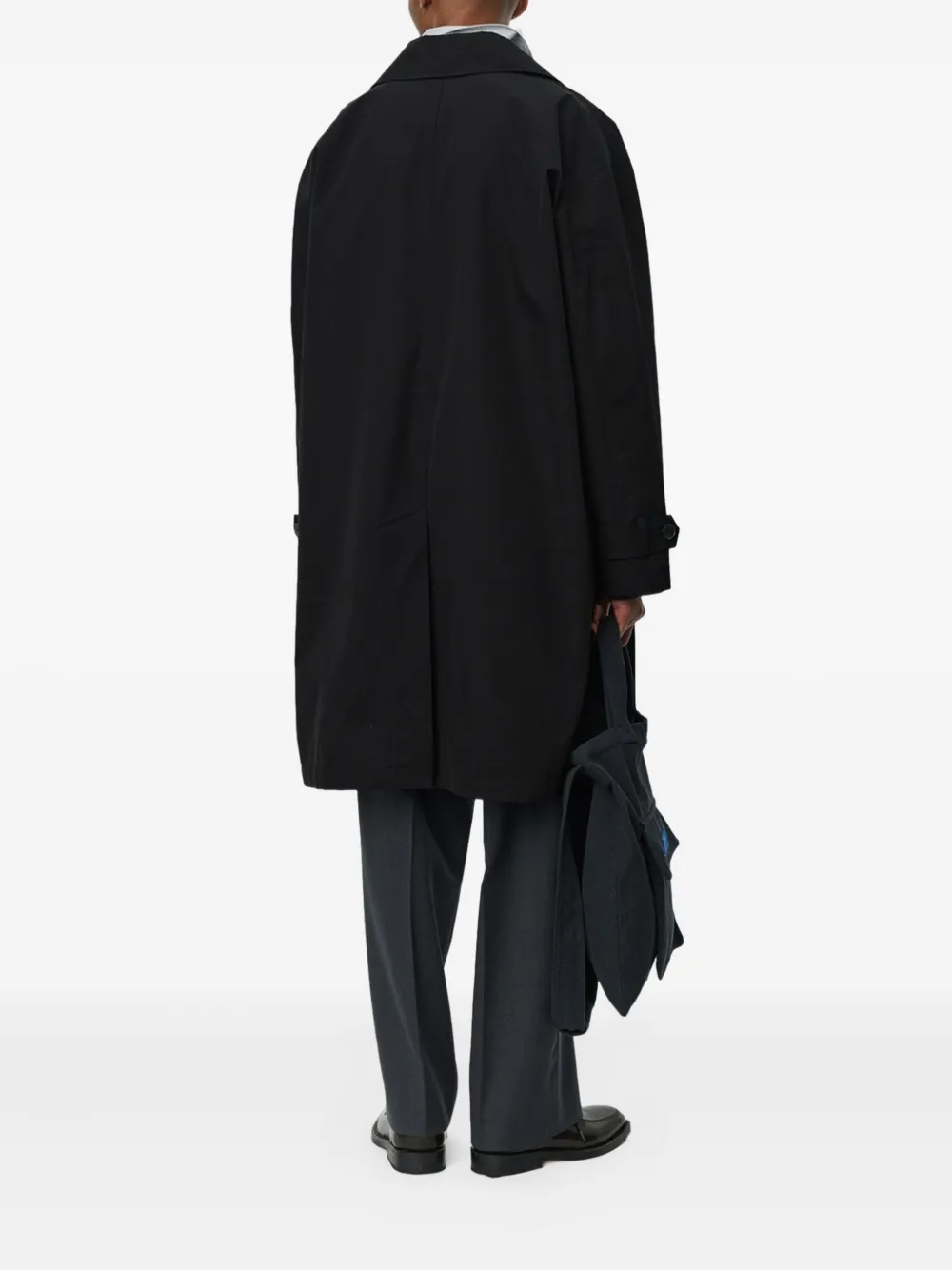 mfpen Client midi-jas met enkele rij knopen Zwart