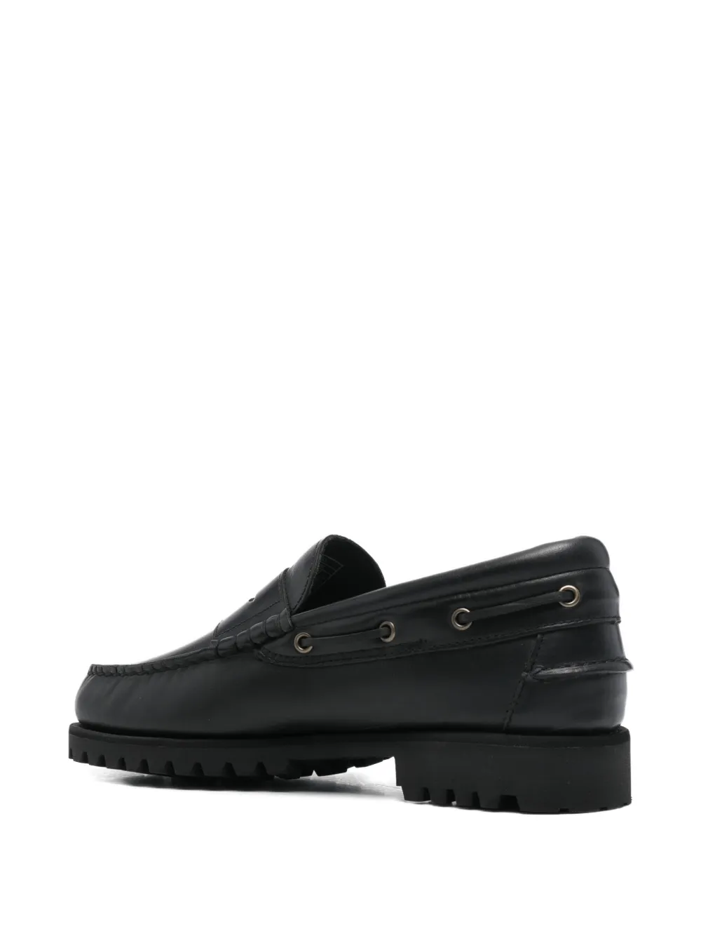 Sebago Penny loafers met loopzool Zwart