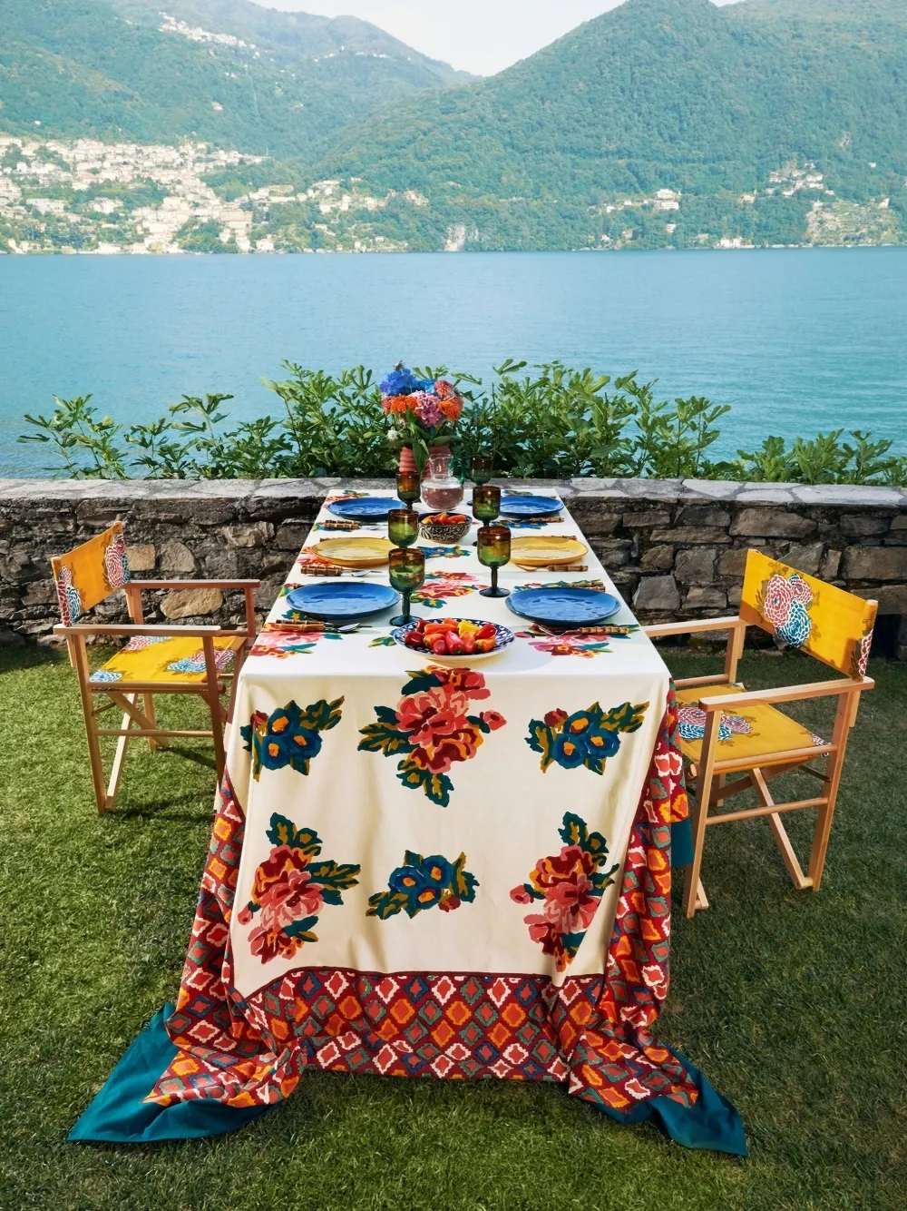 Lisa Corti nappe de table à fleurs (270 cm x 180 cm) | Linge de table | Image 2