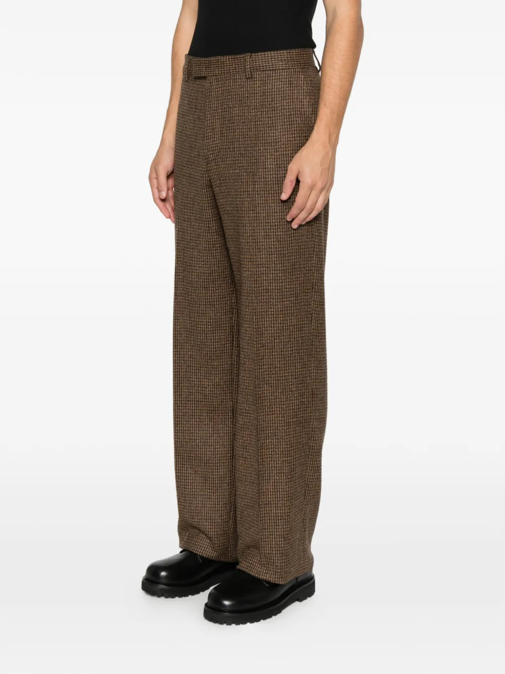 Emporio Armani checkered trousers Bruin