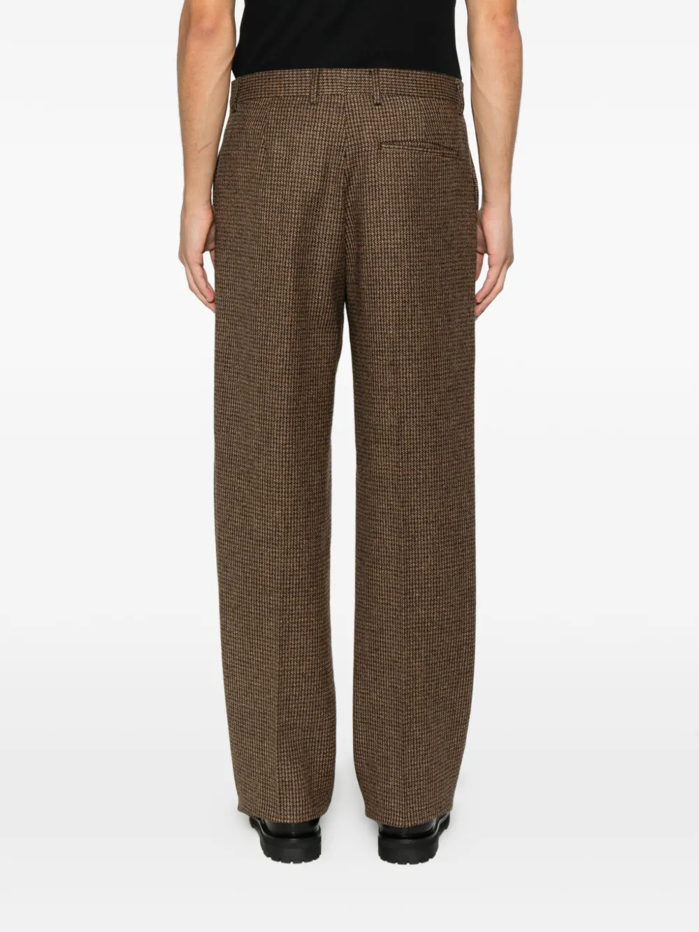 Emporio Armani checkered trousers Bruin