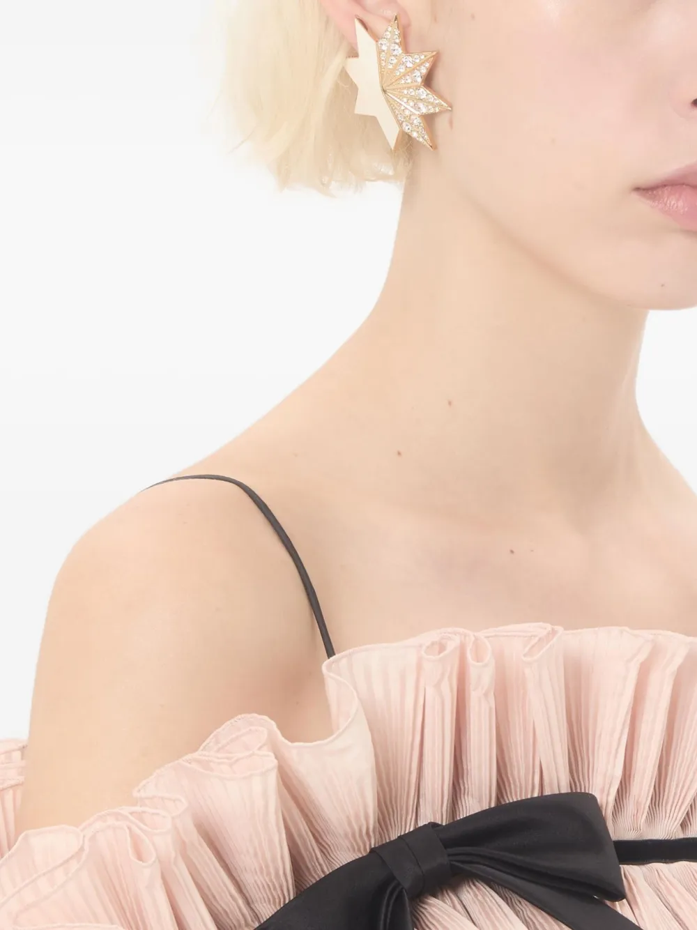 Valentino Pas Plus Earrings In Gray