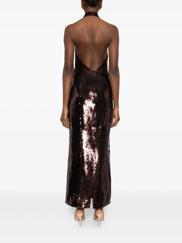 retrofete brown sequin dress Ellen Sequin Dress  Retrofete