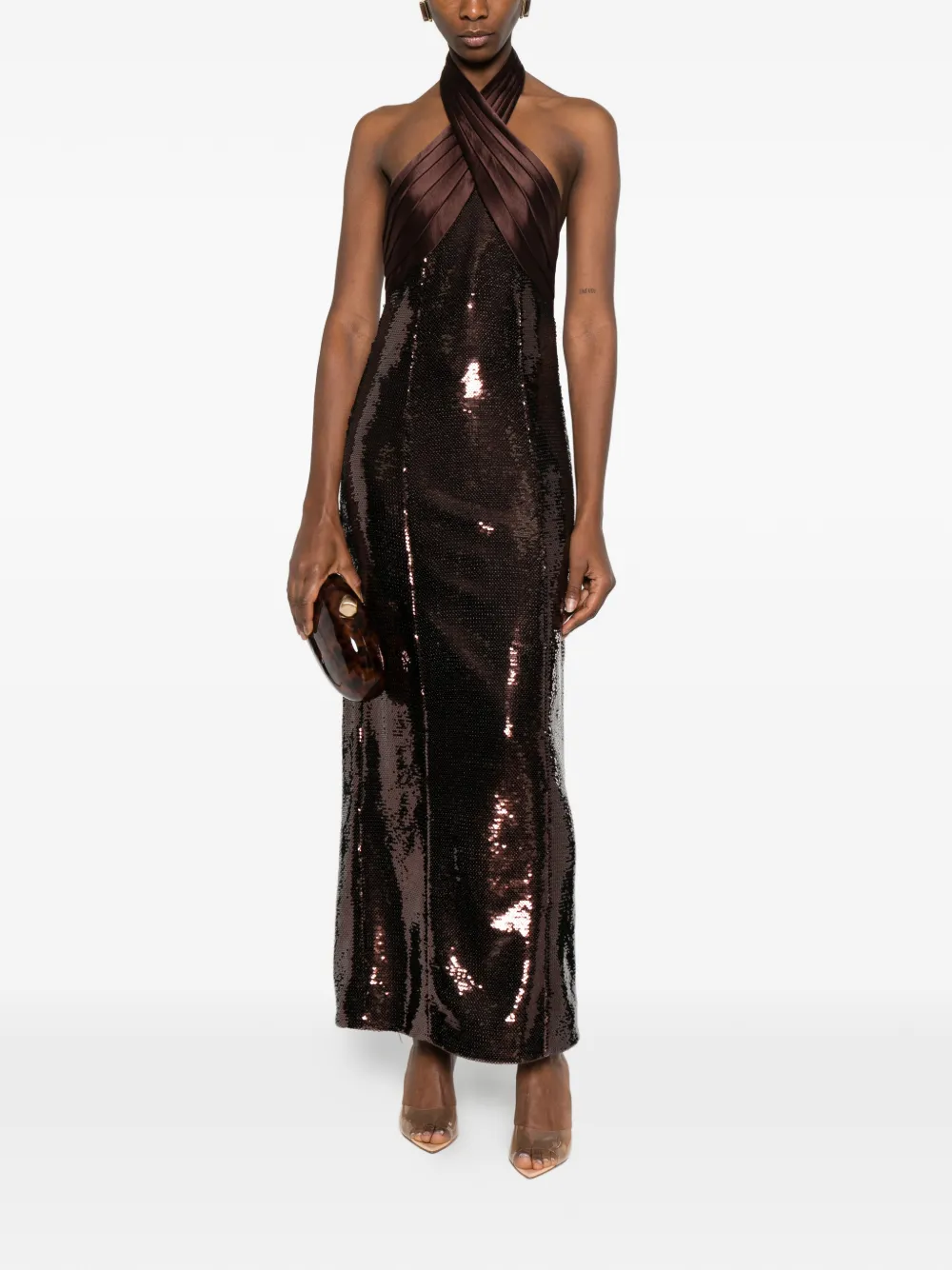 Retrofete Tamra maxi dress - Bruin