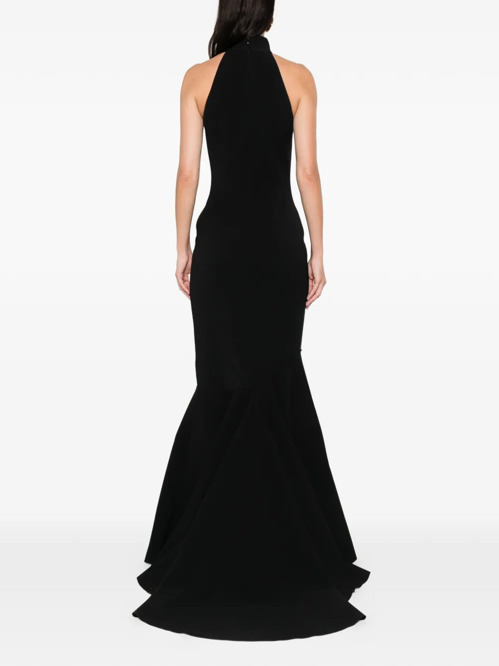 Solace London Halterneck Maxi Dress In Black