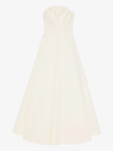 Solace London vestido con diseño strapless