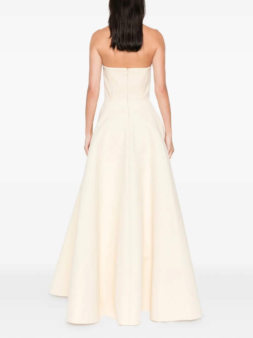 Solace London Strapless jurk Beige