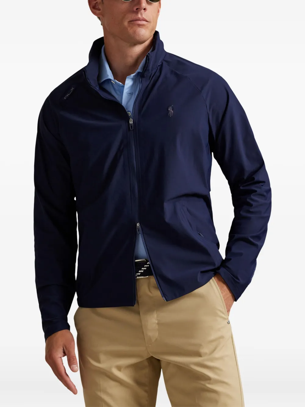 Polo Ralph Lauren Llightweight Logo-detail Jacket In Blue