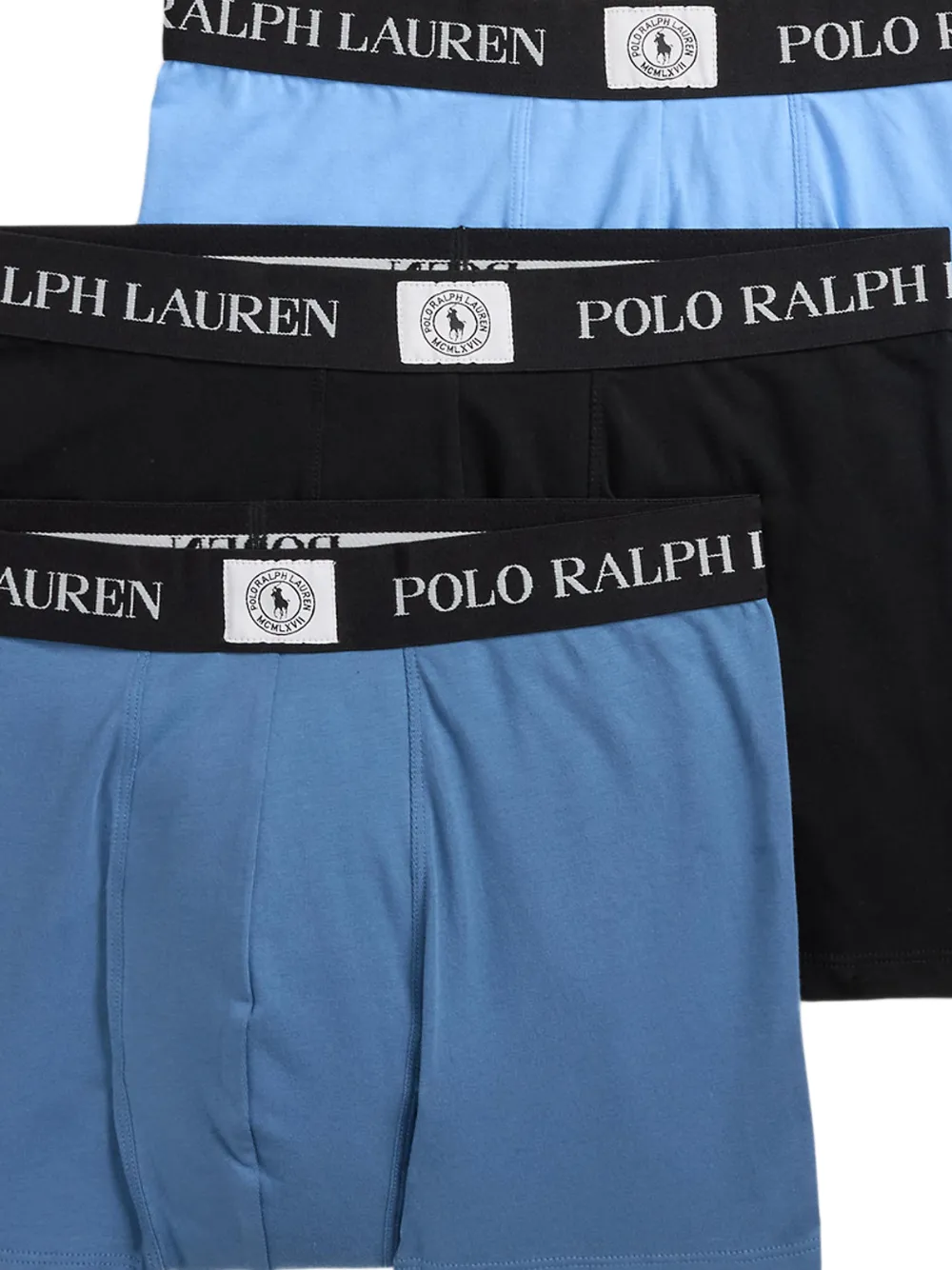 Polo Ralph Lauren Drie Classic stretch-katoenen boxershorts Blauw