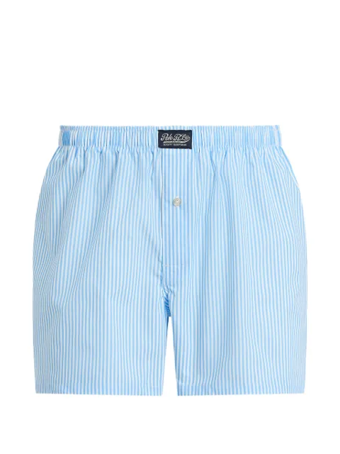 Polo Ralph Lauren striped-pattern logo-patch boxer