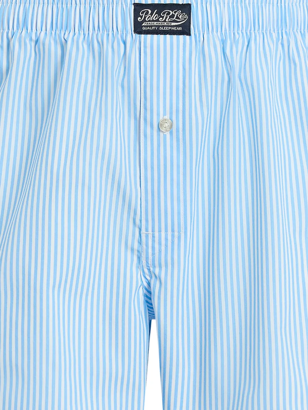  Polo Ralph Lauren Striped-pattern Logo-patch Boxer - Blue 
