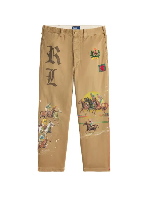 Polo Ralph Lauren embroidered printed trousers