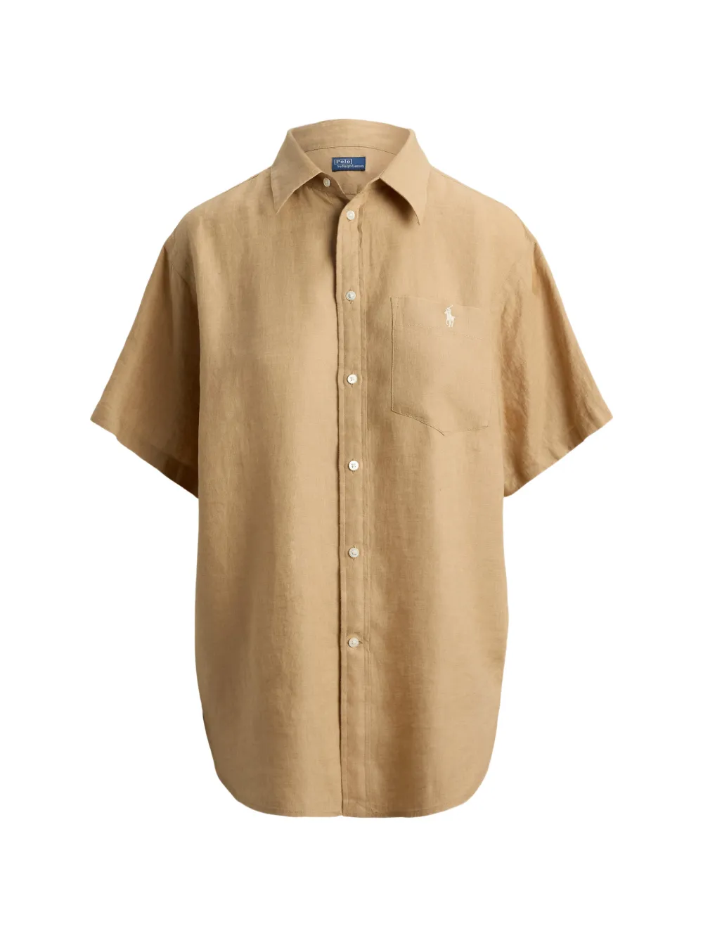 Polo Ralph Lauren patch-pocket linen shirt - Toni neutri