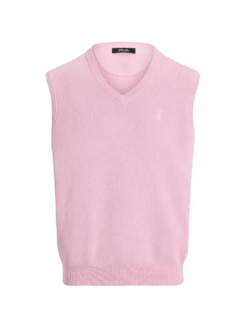 RLX Ralph Lauren V-neck polo-embroidery vest