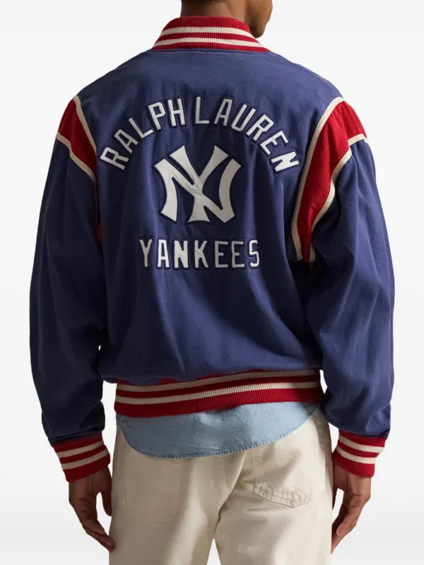 Polo Ralph Lauren x NY Yankees snap-button Bomber Jacket | Blue