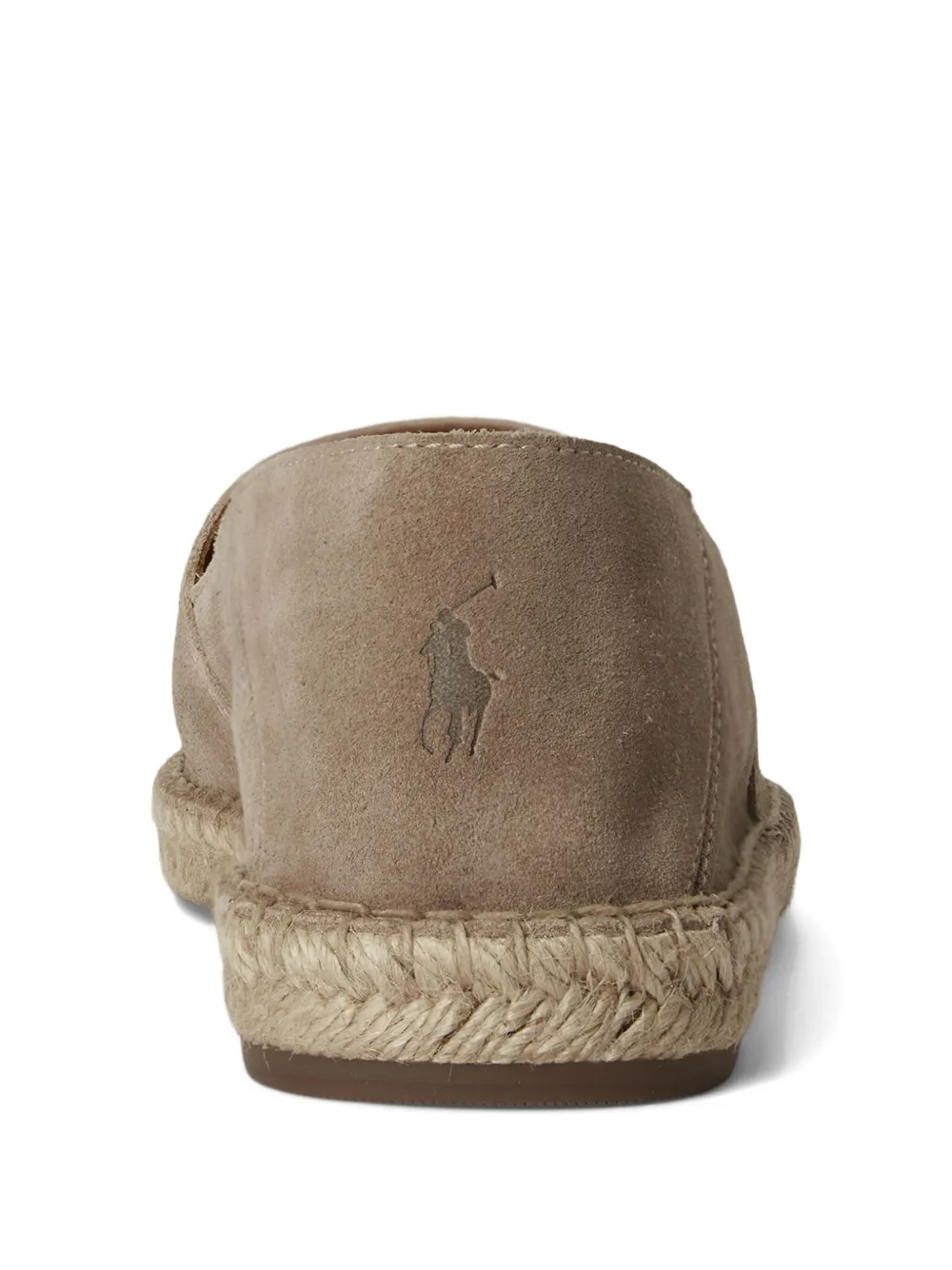 Polo Ralph Lauren Suède espadrilles met inklapbare hiel Beige