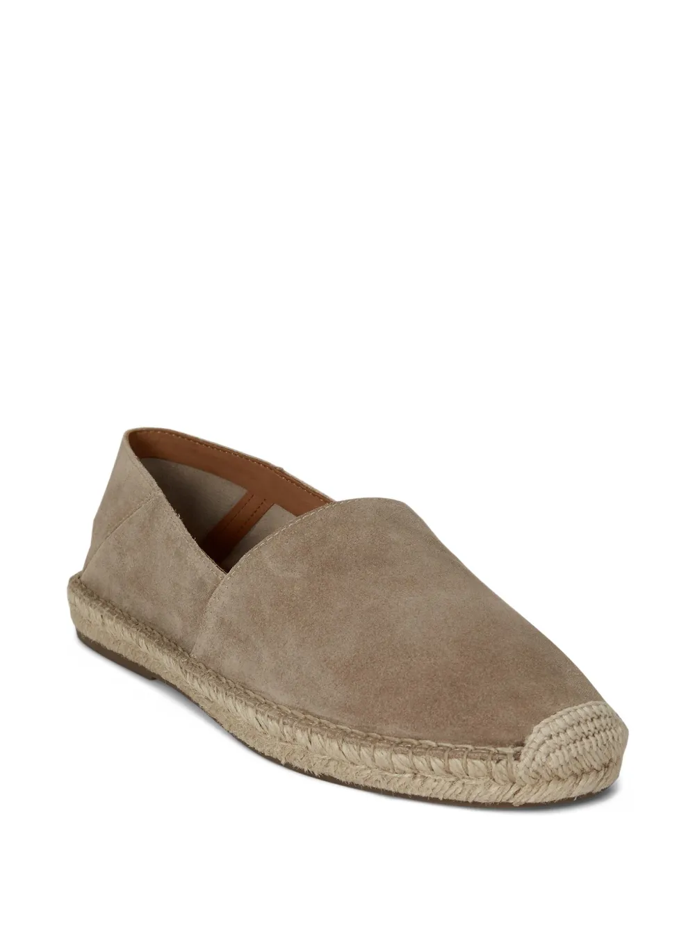 Polo Ralph Lauren Suède espadrilles met inklapbare hiel Beige