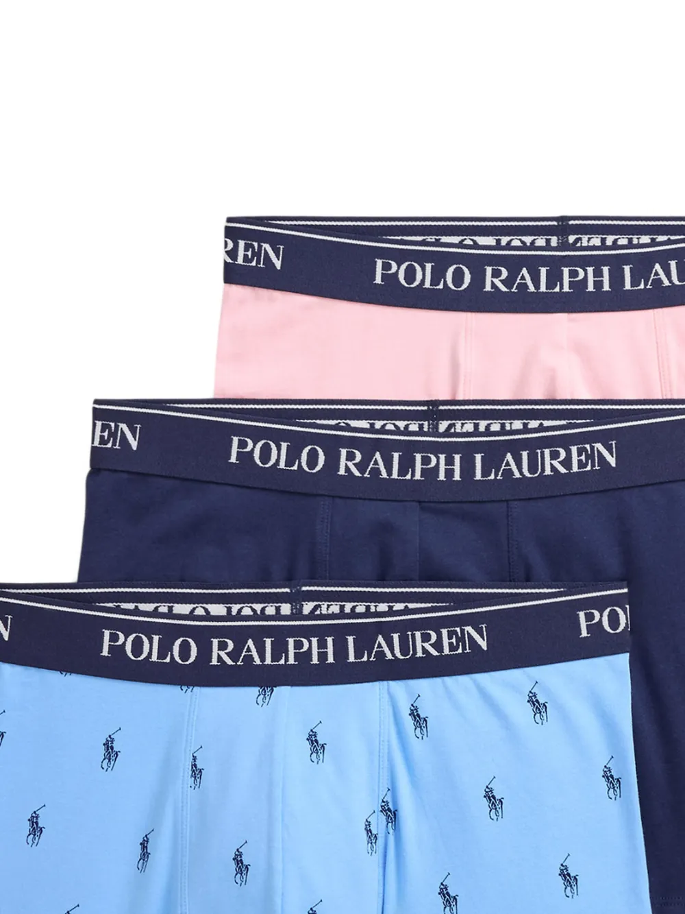 Polo Ralph Lauren Drie boxershorts met logoband Blauw