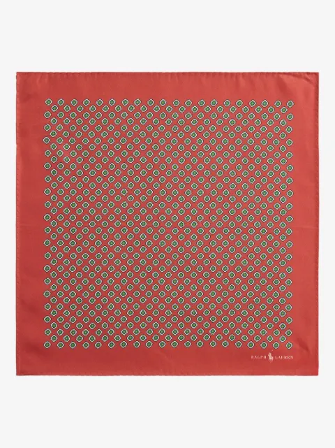 Polo Ralph Lauren patterned silk pocket scarf