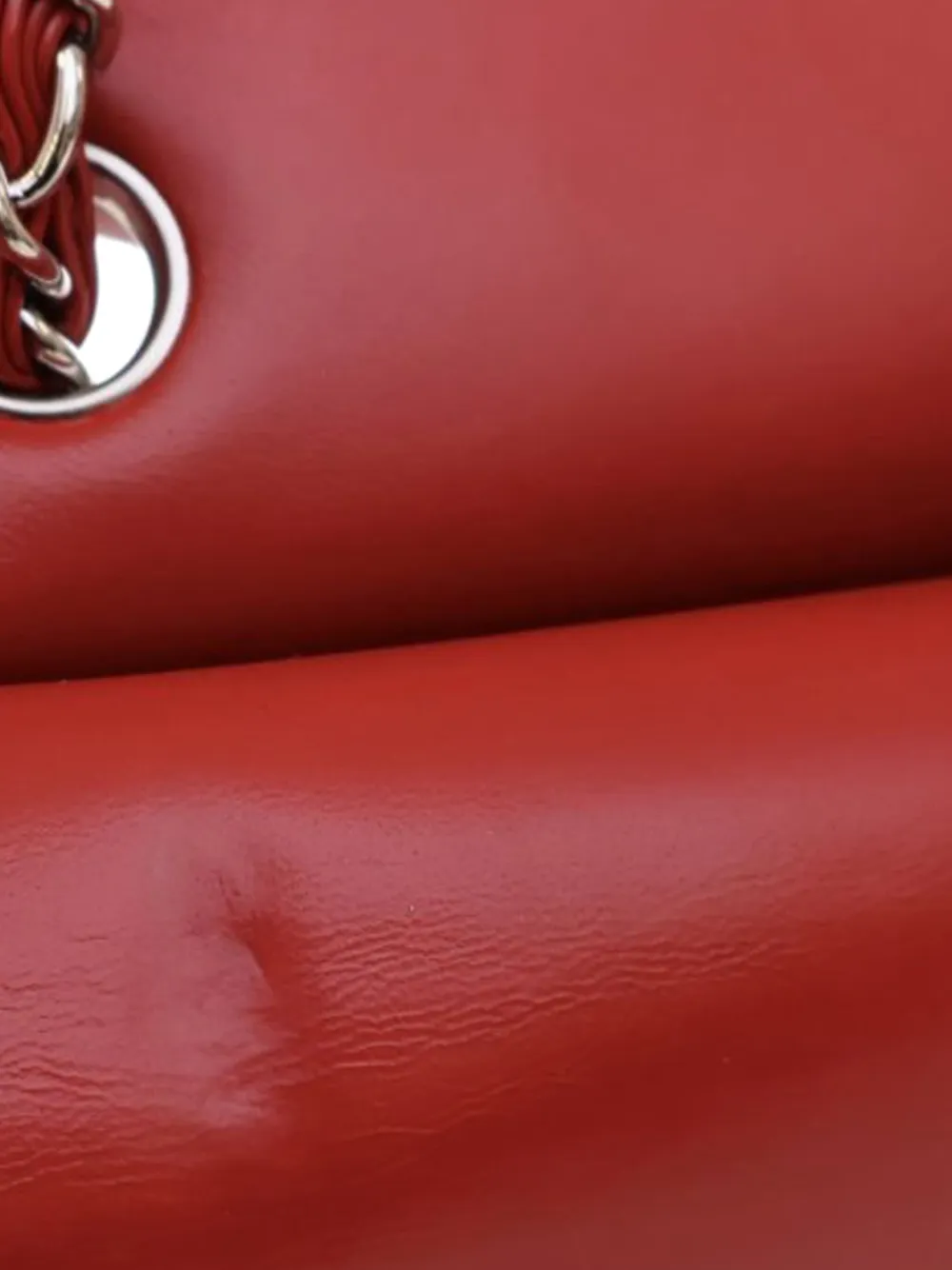 CHANEL Pre-owned 2009-2010 Medium Classic Patent Double Flap Shoulder Bag In Red