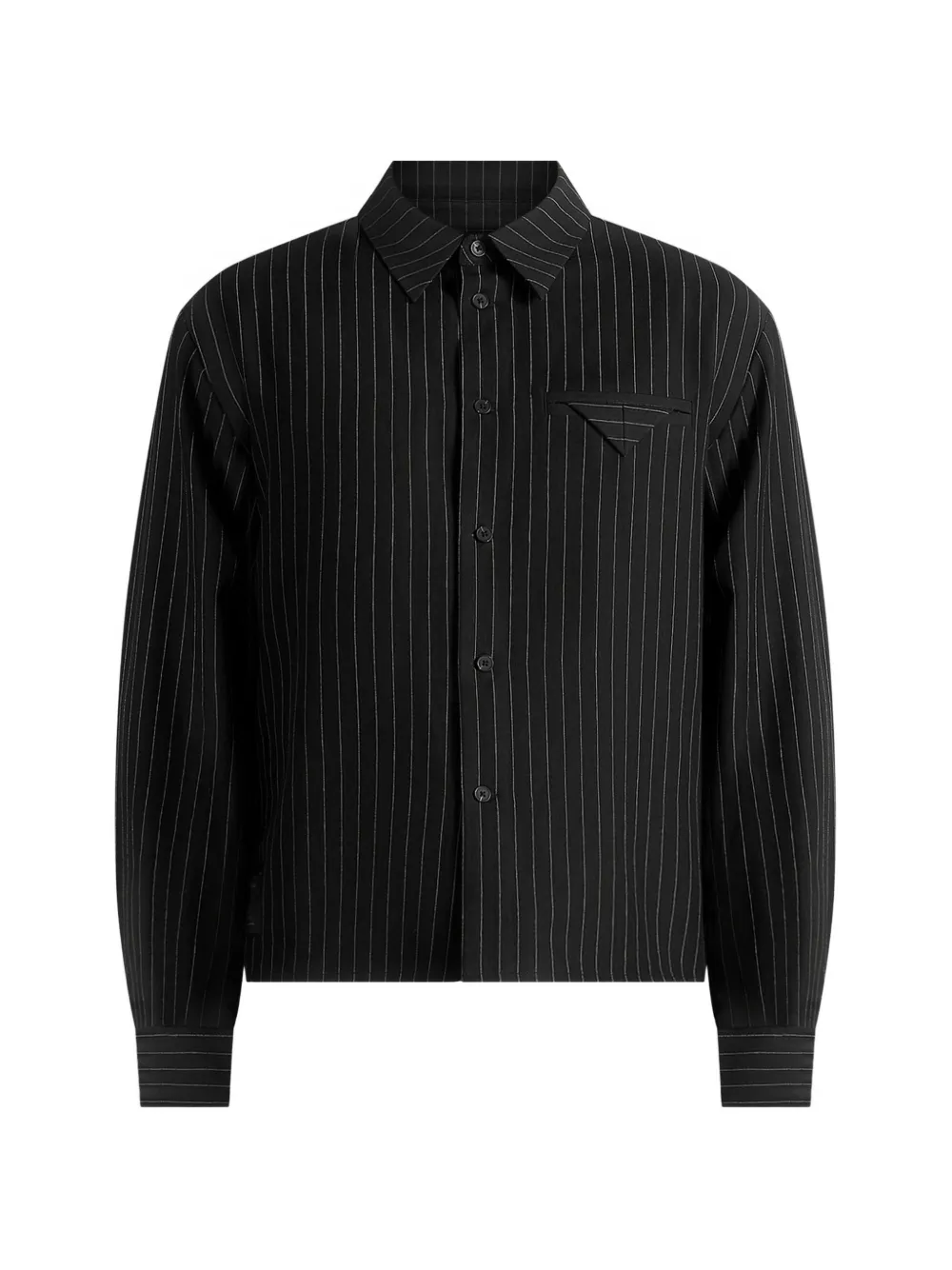 Manière De Voir Arlo pinstripe-pattern chest-pocket shirt - Nero