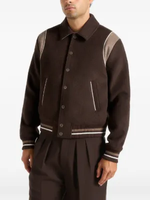 Nico contrast wool varsity jacket 5