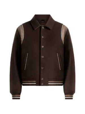 Nico contrast wool varsity jacket 2