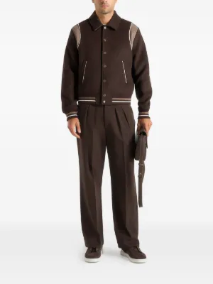Nico contrast wool varsity jacket 3