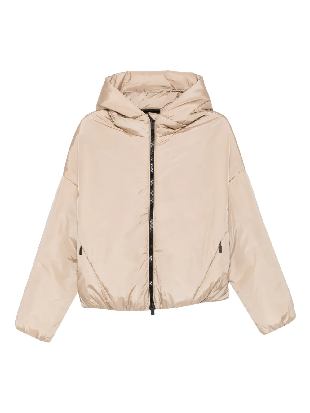 Macron Hooded Zip Jacket In Neutral