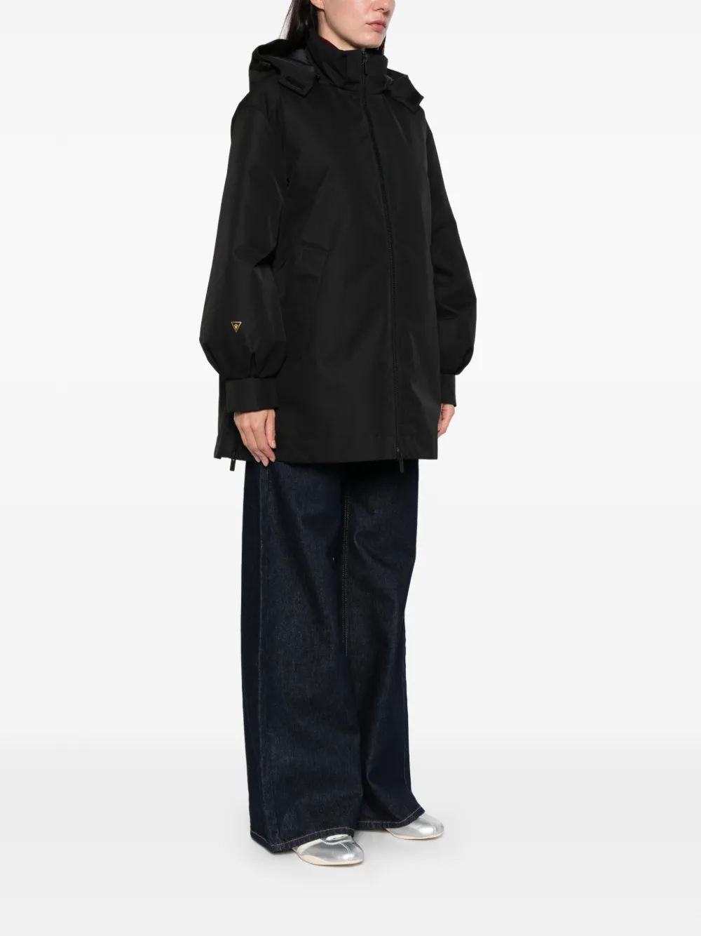 Macron Essy Hooded Zip Coat In Black