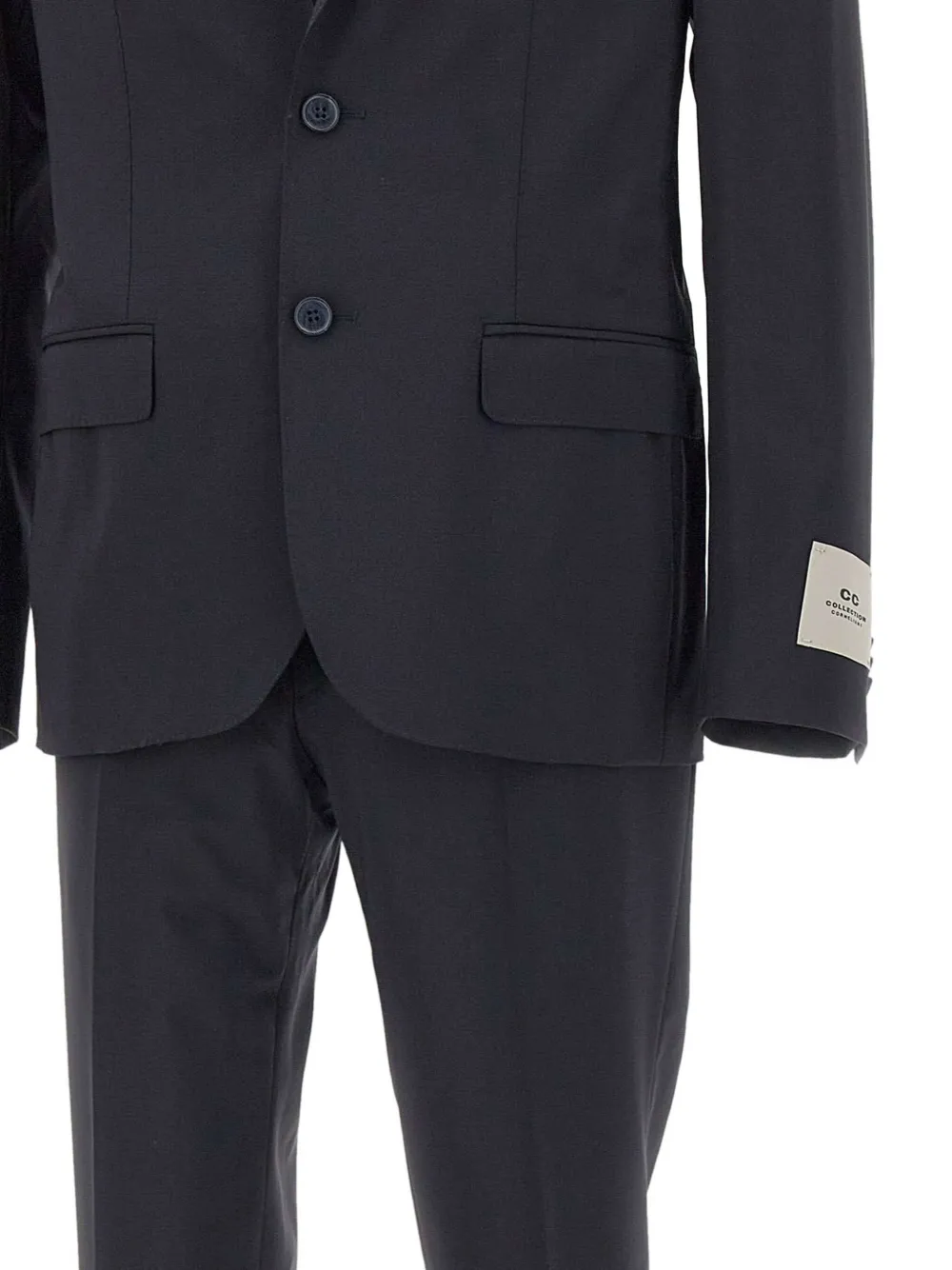 Corneliani Two-button Flap-pocket Suit In Blue