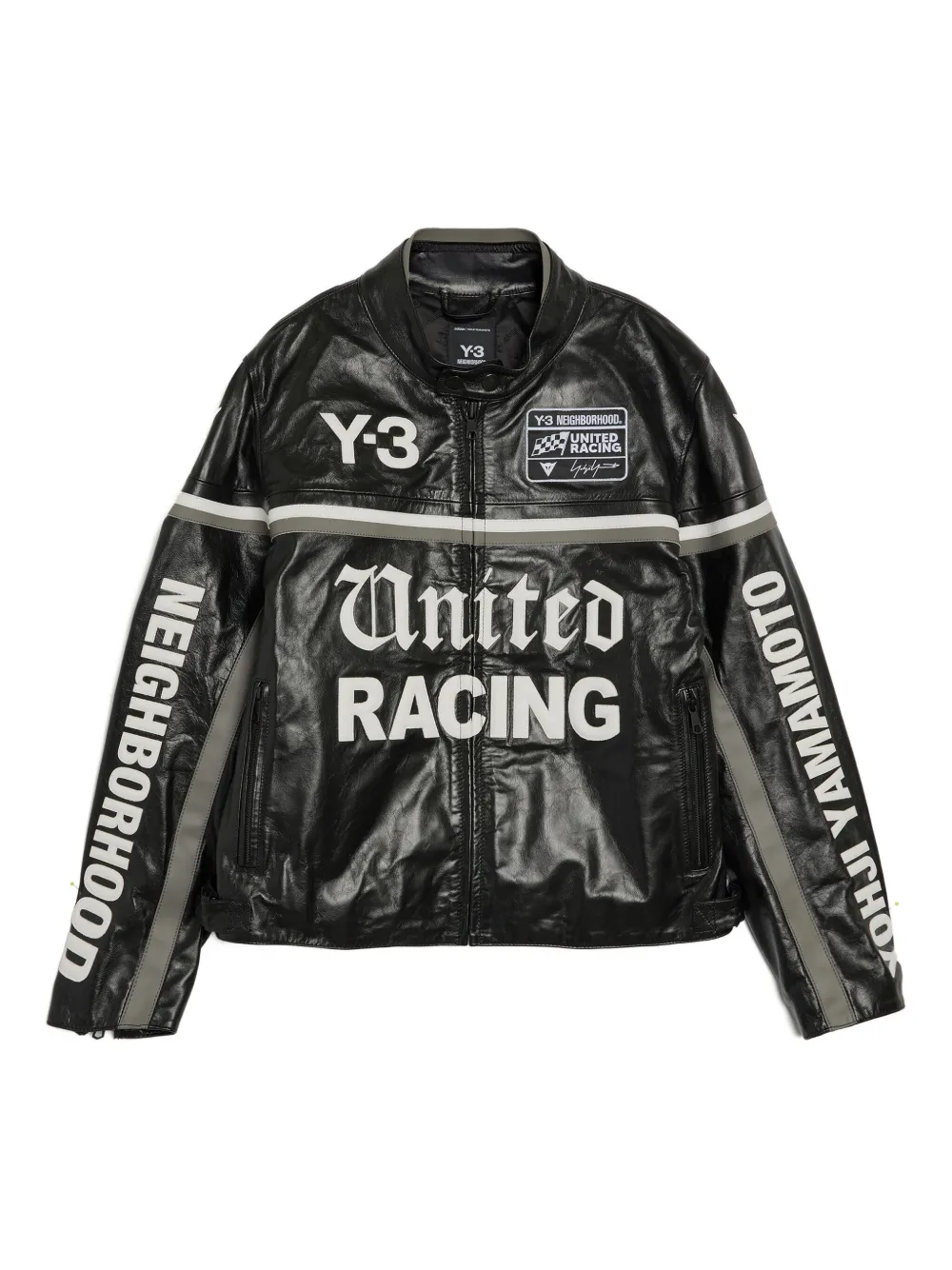 Y-3 x NBHD Giacca in pelle - Nero