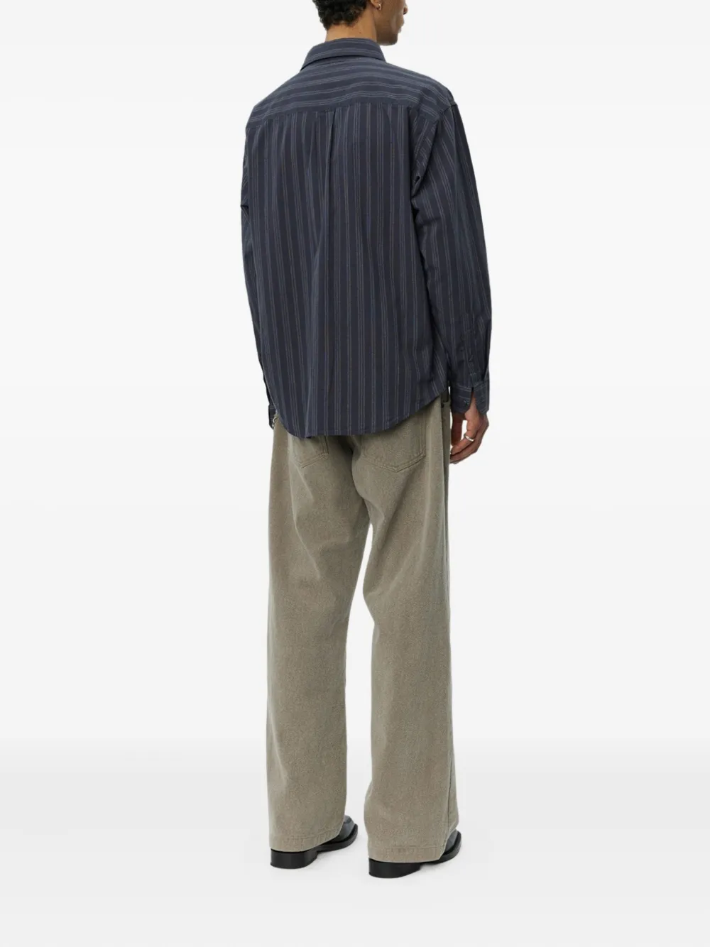 Mfpen Executive striped shirt - Grijs