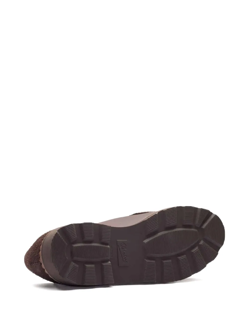 Paraboot Lace-up Shoes With Fringe And Stitch Detail In Brown