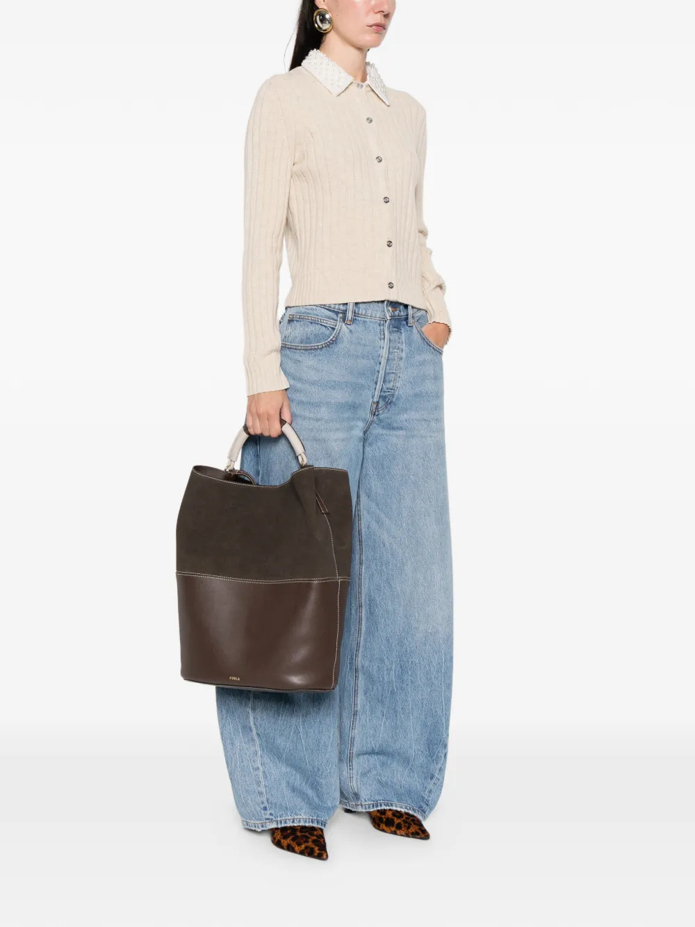 Furla Sfera top-handle tote bag - Bruin