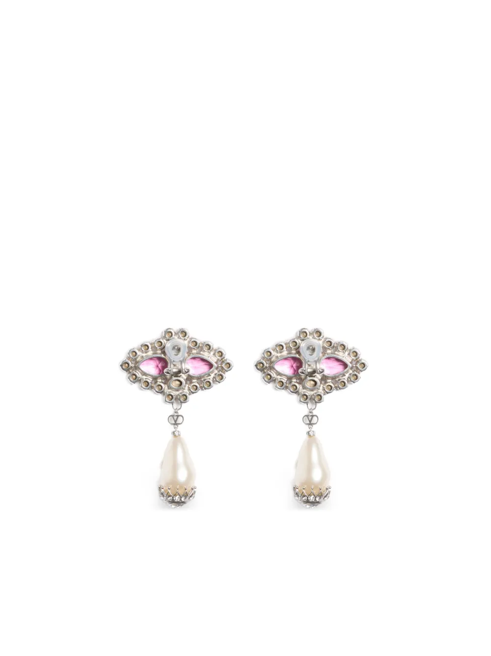  Valentino Garavani Pas Plus Teardrop Earrings - Silver 
