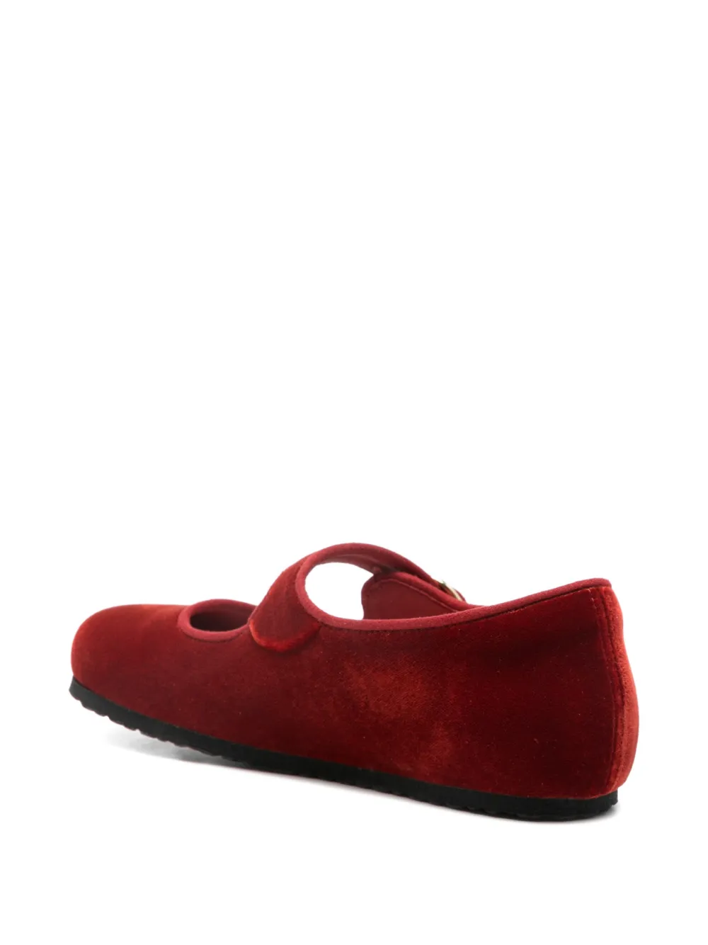 Birkenstock Santa Clarita buckled ballet flats Rood