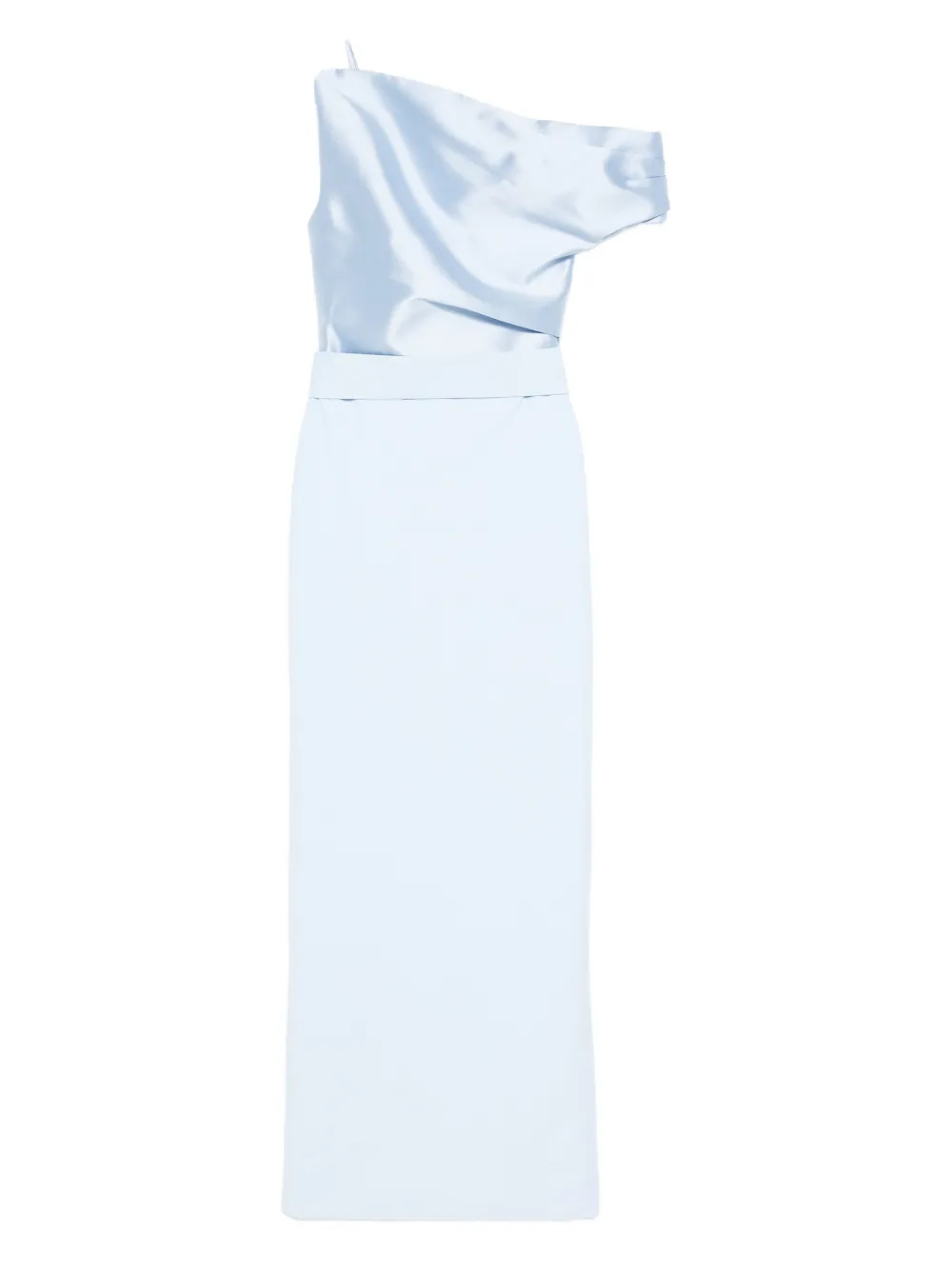 Solace London one-shoulder dress - ブルー