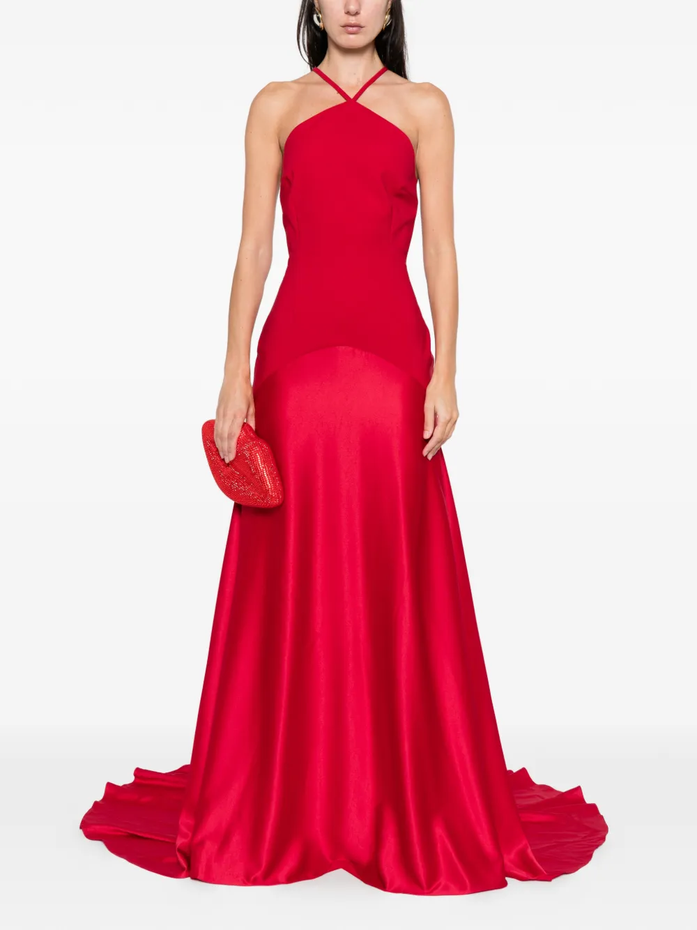 Solace London halter maxi dress - Rood