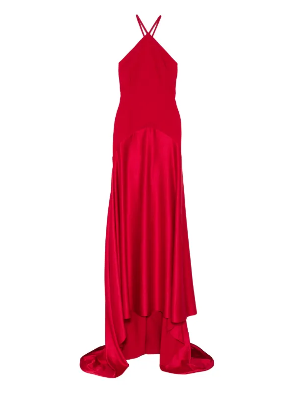 hot pink mermaid prom dress Elegant Hot Pink Satin Mermaid Long Prom Dress with Strapless Neckline –  Simidress main image 0