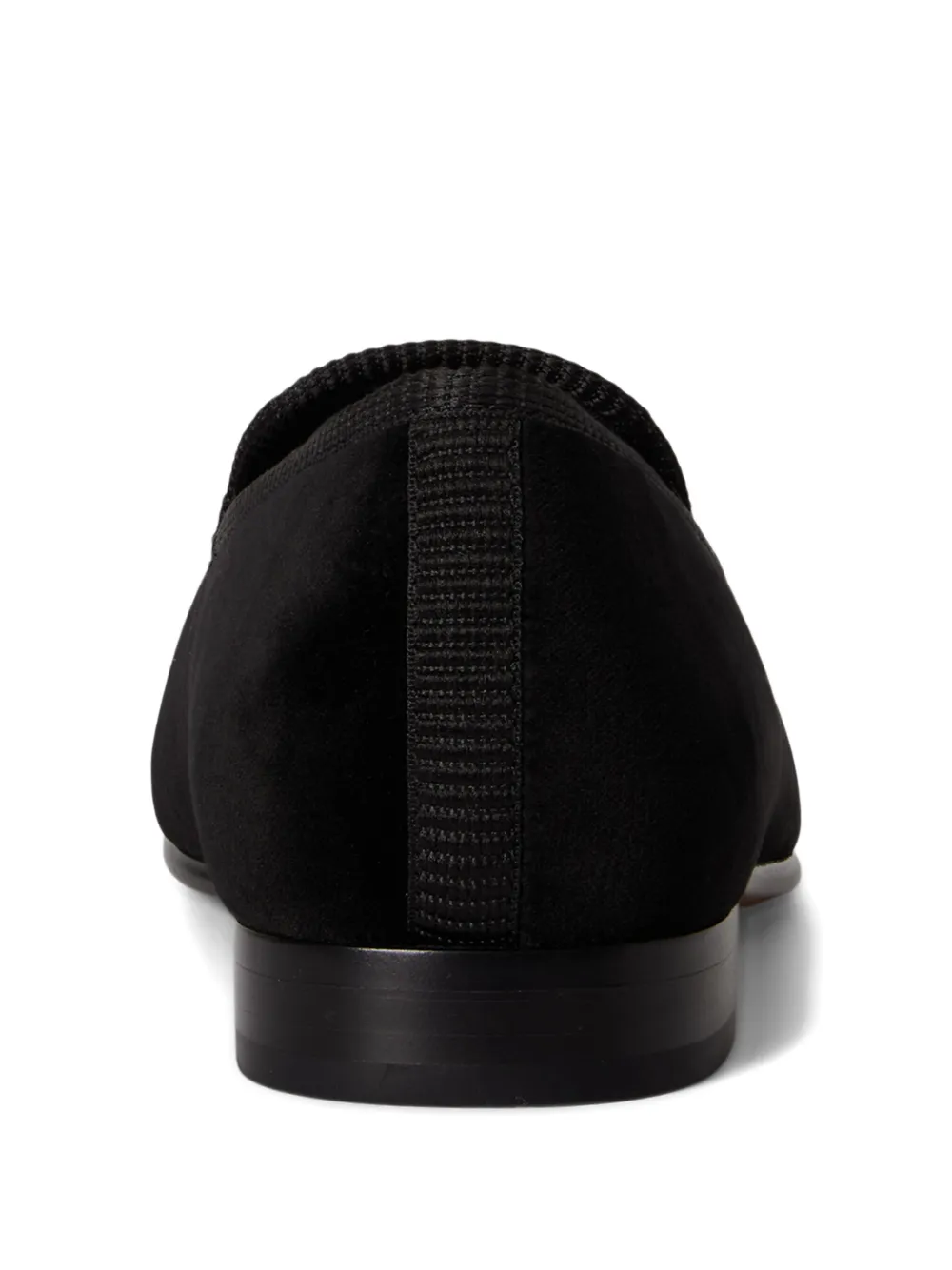 Polo Ralph Lauren Paxton fluwelen slippers Zwart