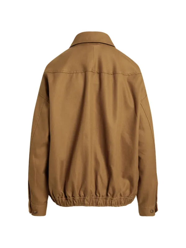 Polo Ralph Lauren Jaqueta Com Zíper e Bordado | Marrom | FARFETCH BR