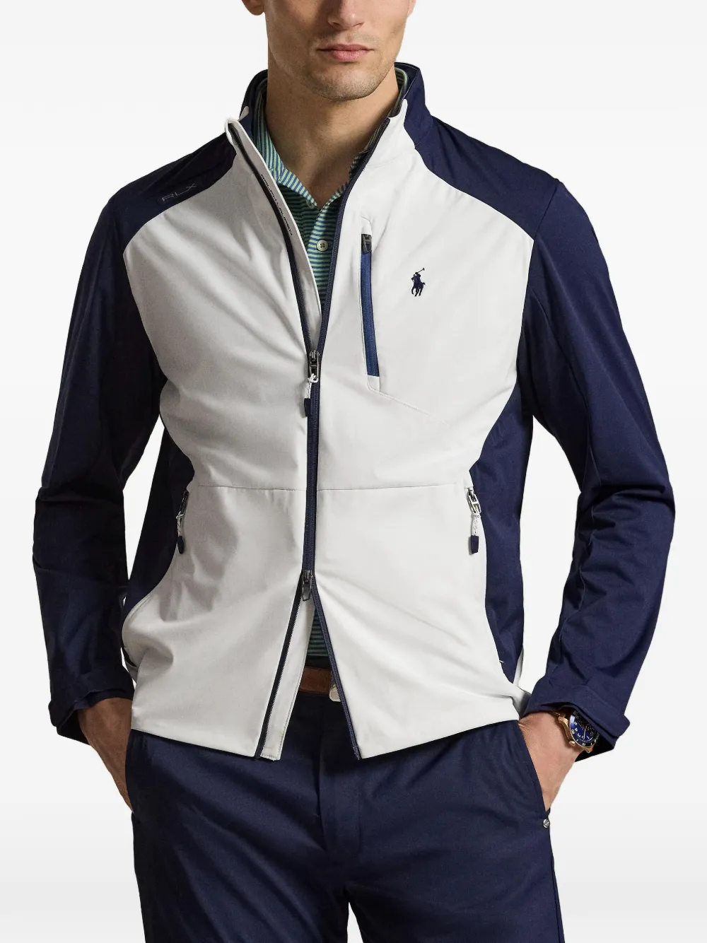  Rlx Ralph Lauren Zipped Lightweight Jacket - Blue 