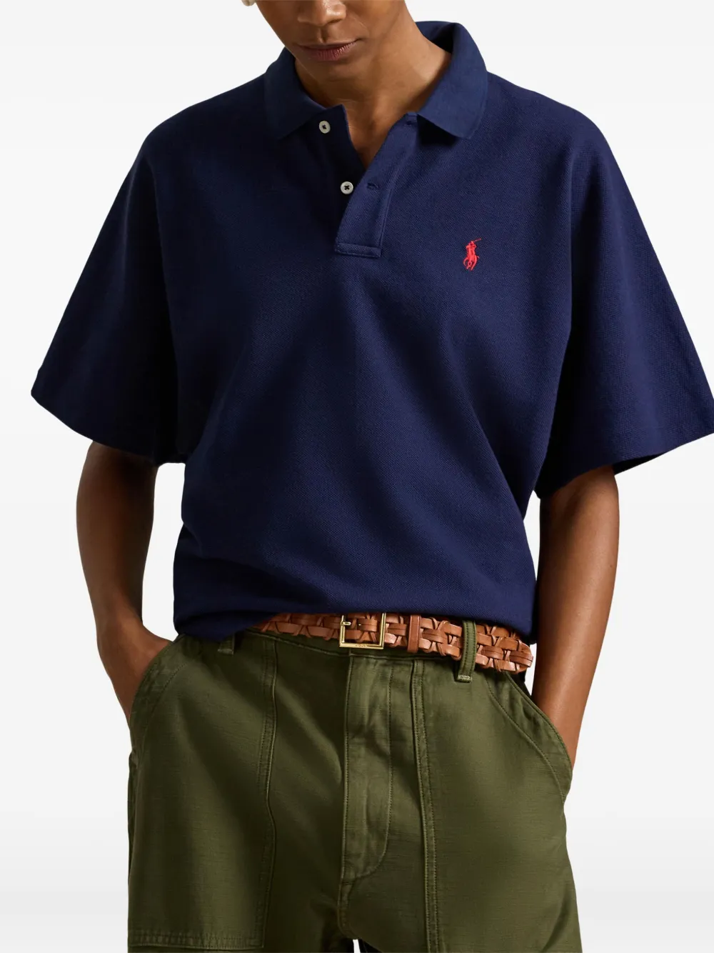 Polo Ralph Lauren Poloshirt met dolman mouwen Blauw