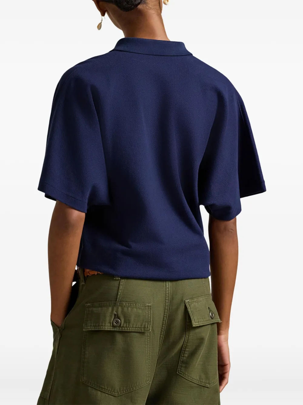 Polo Ralph Lauren Poloshirt met dolman mouwen Blauw