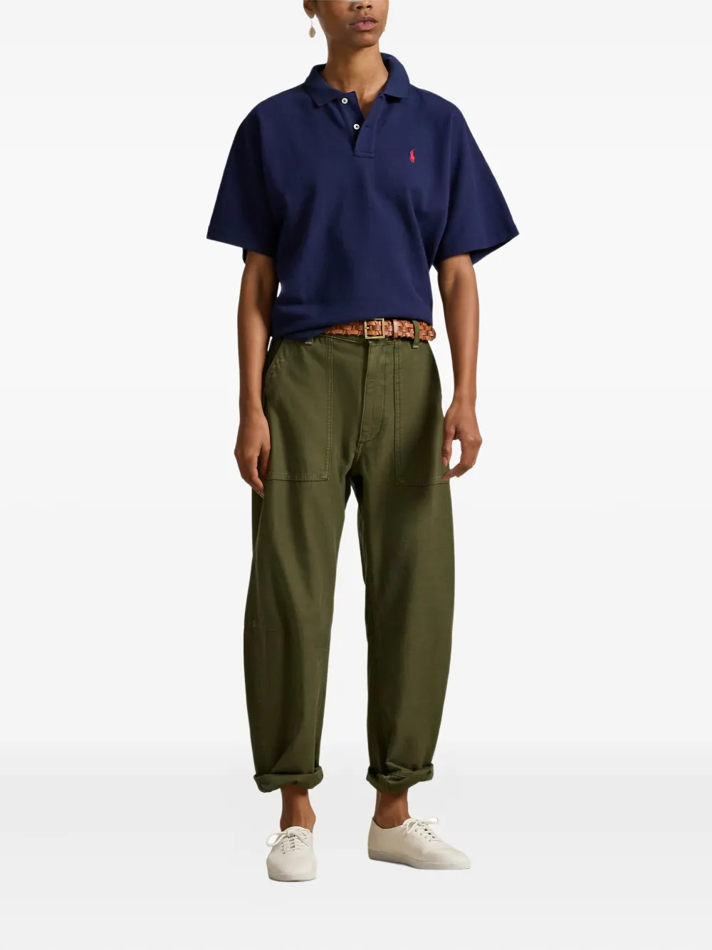 Polo Ralph Lauren Poloshirt met dolman mouwen - Blauw