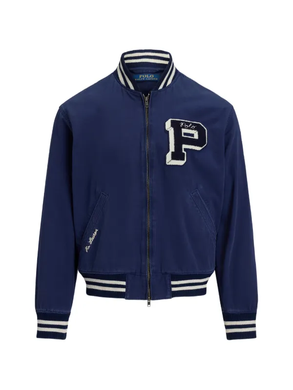 Polo Ralph Lauren Jaqueta Com Aplicação e Listras | Azul | FARFETCH BR