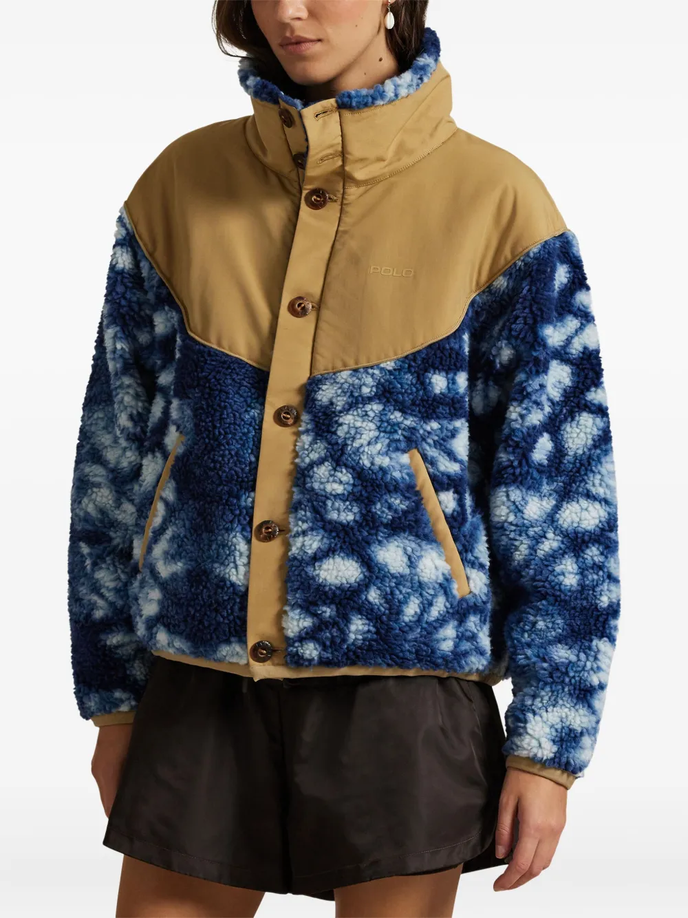  Polo Ralph Lauren Tie-dye Fleece Jacket - Blue 