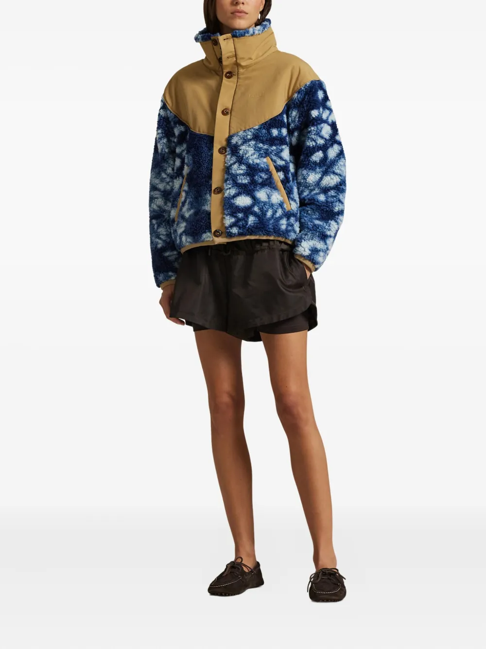  Polo Ralph Lauren Tie-dye Fleece Jacket - Blue 