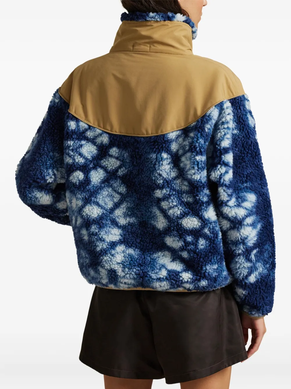 Polo Ralph Lauren Fleece jack met tie-dye Blauw